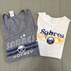 Two Size Medium Women’s Buffalo Sabres T-Shirts
